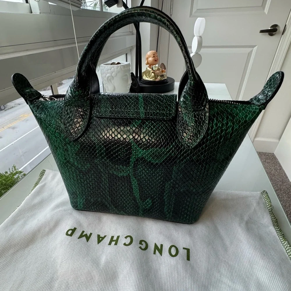 Longchamp Pliage leather  bag